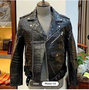 Veste coupe-vent matelassée en cuir rétro bleu sur mesure avec logo OEM, doublure en polaire à capuche, hiver, homme - Product Image 1