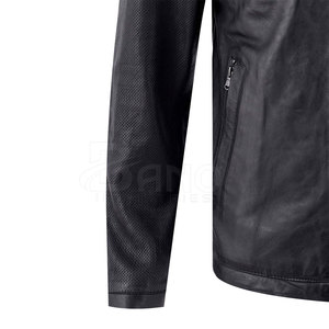 Chaqueta de cuero High Street Style Cierre de cremallera Disponible en venta al por mayor Nueva llegada Chaqueta de cuero - Product Image 3