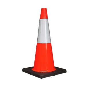 Factory Wholesale Orange PVC Construction Cones Durable Plastic Traffic Safety Cones for Home Road Parking Use - Product Image 2