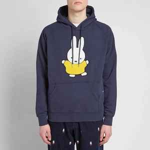 Sudadera con capucha de algodón de gran tamaño con hombros caídos, ropa de calle personalizada en blanco de 350gsm, sudaderas con capucha con estampado de hojaldre, bordado de chenilla - Product Image 2