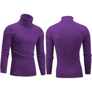 Haute qualité hommes à manches longues décontracté col rond sweat hiver chaud tricots haut avec fonction Anti-rides - Product Image 1