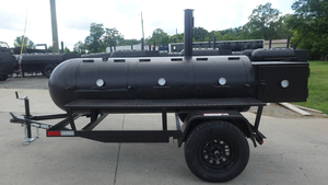 Parrilla comercial de carbón de 330 galones con remolque tipo Gorilla y caja de calentamiento, 8 pies, en venta. - Product Image 2