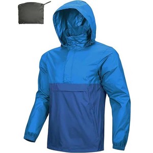 Vestes de pluie en toile pour hommes de style urbain, haute qualité, imperméables, respirantes, à manches longues, col montant, couleur unie, Pakistan - Product Image 2