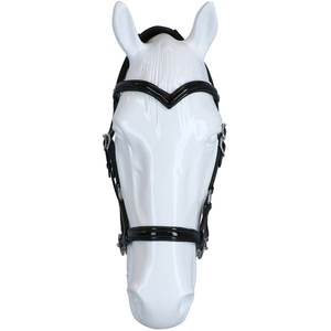 Brida sin mordida de control suave con banda nasal acolchada Tirador lateral de cuero Argentino mecanizado a mano para caballo Hecho para mayor comodidad y seguridad - Product Image 3