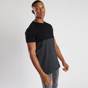 T-shirt de sport fitness personnalisé pour hommes 95% coton 5% spandex t-shirt de sport de gym vierge unie pour hommes - Product Image 6