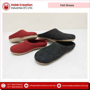 Professional Factory Made Eco-Friendly Unisex Fashion Flexible Customized Design Premium Quality <b>Wool</b> <b>Felt</b> Shoes HOBB Brand Best - Product Image 5