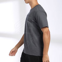 T-shirt surdimensionné pour homme de haute qualité, 220g, 100% coton biologique, design personnalisable, longueur longue, écologique, séchage rapide