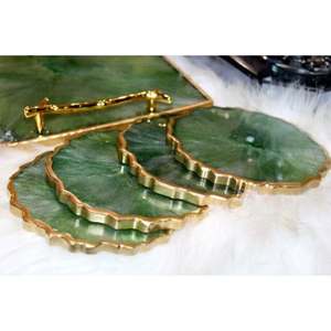 Juego de 4 posavasos de resina de diseño hecho a mano superior con calidad y diseño extra premium a muy buen precio - Product Image 2