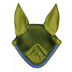 Bonnet d'oreille pour cheval en tricot uni, nouveau style tendance 2026, voile anti-mouches pour cheval d'équitation - Product Image 2