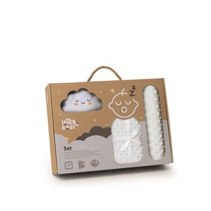 Juego de Manta Tejida Verde con Función Antideslizante y Lámpara con Diseño de Dibujos Animados - Product Image 1