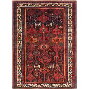 พรมขนสัตว์ถักมือสีเบจน้ำตาลลายเรขาคณิต Kiaan สำหรับห้องนั่งเล่น รุ่น Paem-548 ขนาดใหญ่ เหมาะสำหรับตกแต่งทางเดิน - Product Image 1