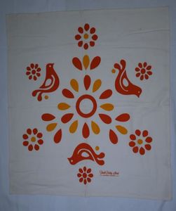Serviette de cuisine en coton jetable personnalisée en gros, écologique, à séchage rapide, hypoallergénique, motif floral carré - Product Image 6