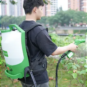 Alat penyiram pertanian, penyemprot pohon taman bertenaga baterai 2 dalam 1