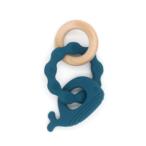 Mordedor de Madera de Grado Alimenticio, Libre de BPA, Mordedor de Silicona para Bebés, Nuevo Diseño 2026, Juguetes de Dentición para Bebés, Seguros - Product Image 2