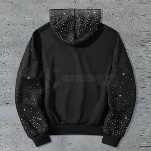 Sweat-shirts légers et respirants pour hommes avec strass, design personnalisé, sweat-shirts pour hommes avec strass - Product Image 2