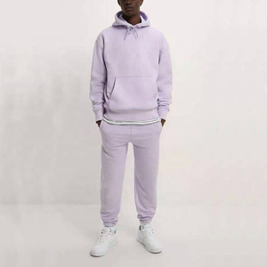 Sudaderas con capucha y pantalones para entrenamiento deportivo de gimnasio respetuosos con el medio ambiente para hombre con logotipo personalizado - Product Image 3