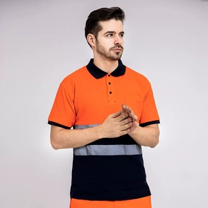 เสื้อโปโลผู้ชาย hivis ดีไซน์ใหม่เสื้อผ้าทำงานระบายอากาศวัสดุโพลีเอสเตอร์ - Product Image 2