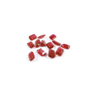 Natural Bangkok Ruby <b>Beads</b> 6x10mm & 6.5x10mm Long Cushions Faceted Emerald Cut Loose Gemstone 8mm Height Sapphire Material - Product Image 2