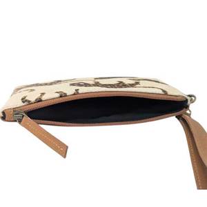 Cartera con cremallera de cuero informal con patrón de leopardo a la moda proveedor a granel portátil funcional con forro de poliéster para regalos al por menor - Product Image 1