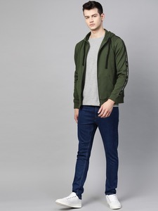 Sudadera con capucha de manga larga para hombre, 100% algodón, corte ajustado, estilo urbano, con cremallera completa, logotipo personalizado OEM, invierno, venta al por mayor - Product Image 3