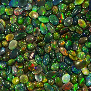 Venta al por mayor de cabujones de ópalo negro natural etíope Welo, piedras preciosas sueltas de ópalo de fuego para joyería, anillo, fabricación de colgantes a granel Regular - Product Image 2