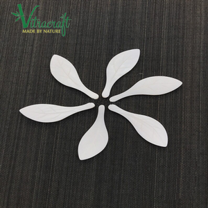 Le reste des baguettes sont en nacre. Porte-cuillère en forme de feuille, repose-cuillère. Taille 6x2cm Fait à la main Vietnam Sûr à utiliser - Product Image 3