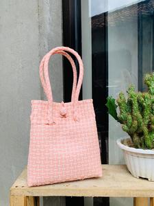 Bolso de mano ecológico ligero para mujer Tejido de material plástico reciclado impermeable para adultos-Precios al por mayor - Product Image 2