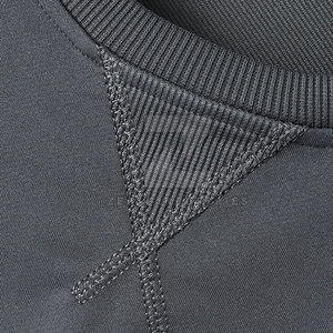 Street Wear Sweatshirts d'hiver solides pour hommes-Manches longues Léger 100% Coton Polaire Écologique et Respirant Personnalisable - Product Image 4