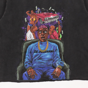 Coupe ample professionnelle côtelée col rond 80% coton 20% polyester polaire Logo personnalisé couleurs imprimé solide hiver sweat à capuche pour femme - Product Image 4