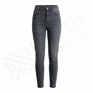 High Waist Denim <b>Jeans</b> Manufacturers Stylish Slim Fit <b>Women</b> <b>Jeans</b> Premium <b>Stretch</b> Quality Trousers Apparel Customized Color - Product Image 1