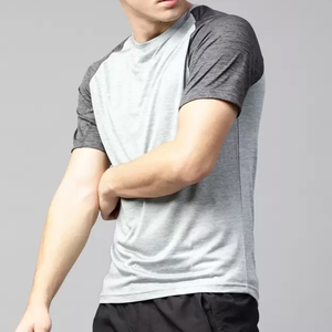 แฟชั่นใหม่ที่กําหนดเองการพิมพ์ลูกเรือคอเสื้อยืด Raglan แขนยิมสวมใส่ออกกําลังกาย T เสื้อผู้ชายผ้าฝ้าย 100%/เส้นใยไม้ไผ่ T เสื้อ - Product Image 3