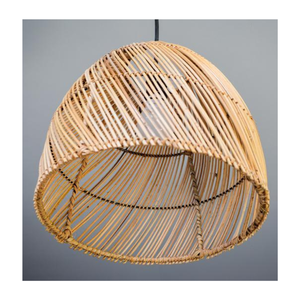 High Quality Handwoven Rattan Pendant Light Eco-Friendly Natural <b>Lampshade</b> Traditional Coastal Minimalist Lightweight - Product Image 4