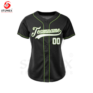Maillot de baseball robe vêtements de sport décontractés vêtements de baseball et de softball Sublimation respirant séchage rapide femmes maillots en coton - Product Image 5
