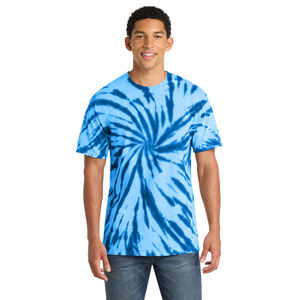 Camiseta Tie Dye al por Mayor, Camiseta de Algodón con Patrón Espiral Retro, Ropa Urbana Unisex Cómoda, Colores Personalizados y Marca Privada - Product Image 1