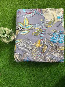 Albornoz de algodón ligero para mujer Caftán Diseño de punto Estampado de bloque de mono Inspirado Niños Artesanía Tela de patio Vestido de uso de pasarela - Product Image 3