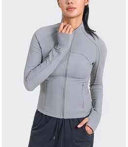 À la mode coupe décontractée à manches longues Streetwear veste plaine blanc fermeture éclair tricot respirant confortable solide motif 1 pièce vêtements de sport - Product Image 6