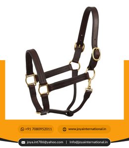 Vente chaude Fantaisie Cheval Halter Heavy-duty Piste Halter Avec Snap En Cuir Cheval Halters smart - Product Image 4