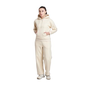 Ropa Deportiva Otoño Invierno 100% Algodón Felpa Chándal Sudadera con Capucha Pantalones con Cordón Transpirable para Correr y Hacer Ejercicio - Product Image 3