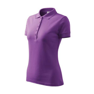 2024, la mejor calidad de verano personalizable para mujer, camisetas cómodas de punto transpirable de algodón/poliéster, cuello levantado informal - Product Image 2