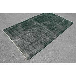 พรมปูพื้นสี่เหลี่ยมผืนใหญ่ขนแกะสีเขียวขนาด4.9x8ฟุตแนววินเทจแบบใหม่ใหม่สำหรับห้องโถงห้อง - Product Image 2
