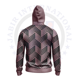 Sudadera con capucha de logotipo personalizado de alta calidad, peso pesado, gran tamaño, hombro caído, sublimación, estampado de transferencia, patrón sólido, cremallera, ropa informal - Product Image 2