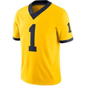 Camiseta de fútbol americano unisex, camisetas deportivas transpirables con patrón de números impresos personalizados de alta calidad, camisetas bajas MOQ XL - Product Image 1