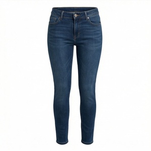 Jeans de Mezclilla Casuales de Corte Recto para Mujer, Color Sólido, Transpirables, de Algodón, Planos, OEM, Invierno 2025, Alta Calidad - Product Image 1