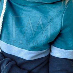 เสื้อฮู้ดคอลูกเรือสีทึบพิมพ์ลายเองได้สำหรับผู้หญิงผ้าฝ้าย100% ไหล่สำหรับฤดูหนาวโลโก้ด้านหน้า - Product Image 5