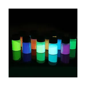 Strontium Aluminate Yellow-green Photoluminescent Pigment Glow Powder For Luminous Cotillon Glow In The Dark Necklace