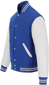 Trendy Custom Varsity <b>Jacket</b> With Bold Patches and Premium Wool <b>Leather</b> Design Perfect For Stylish Streetwear Varsity <b>Jacket</b> - Product Image 6