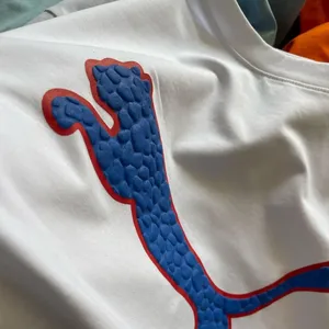 T-shirts pour hommes personnalisés en gros avec toile de coton Suvin, motif uni, logo personnalisé et impression numérique - Product Image 2