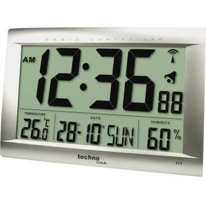 Technoline WS 8009 Radio-Controlled Desk Clock Plastic - Product Image 1
