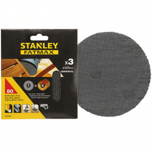Discos de Lijado Stanley de 125 mm, Paquete Múltiple, Hojas de Lijado Orbital Aleatorio con Fijación por Velcro - Product Image 2