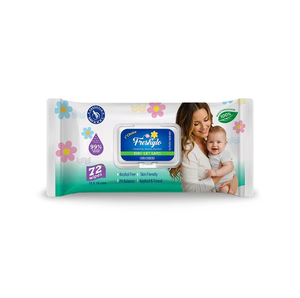 Lingettes humides pour bébé Freshylo 72 pièces Douces hydratantes Hypoallergéniques Sûres pour les peaux sensibles Utilisation quotidienne Nettoyage Soins - Product Image 6